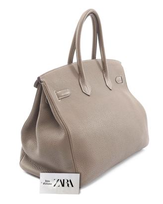 Borsa ZARA vera pelle by John Galliano etoupe