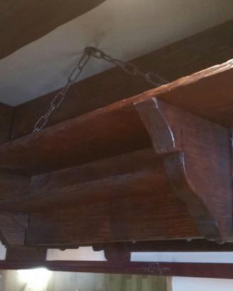 CAPPA in LEGNO MASSELLO per CUCINA o CAMINO