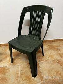 Sedie da giardino in plastica (6pz)