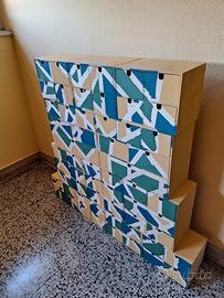 mobile di legno con cassetti moppe ikea