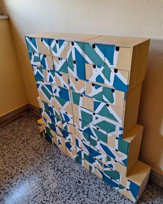mobile di legno con cassetti moppe ikea