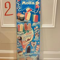 Cartello vintage insegna gelati MOTTA