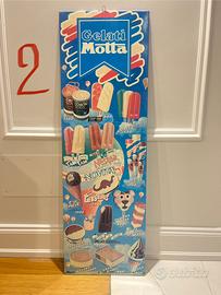 Cartello vintage insegna gelati MOTTA
