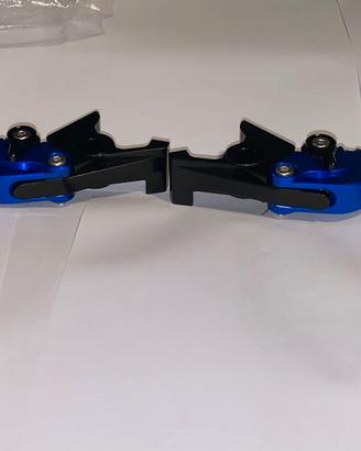 coppia leve freno kymco 300 400 CNC blu alluminio