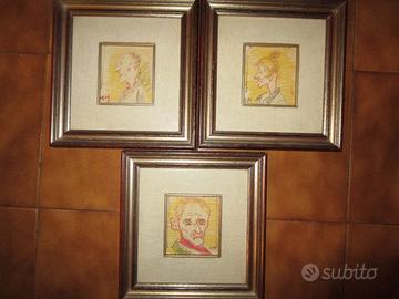 quadretti  caricature Andrea Mozzali