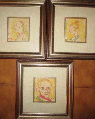 quadretti  caricature Andrea Mozzali