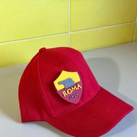 Berretto scudetto calcio Roma rosso
