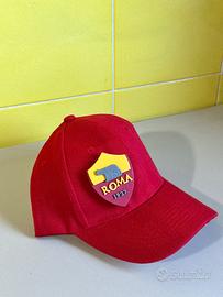 Berretto scudetto calcio Roma rosso