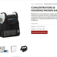 Concentratore portatile Ossigeno Inogen G4