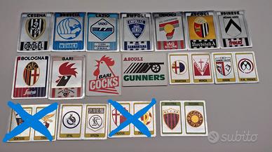 Panini 1986/87-lotto 15 figurine stemmi con velina