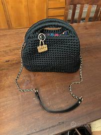 CLUTCH MEDIA FILATO NERO