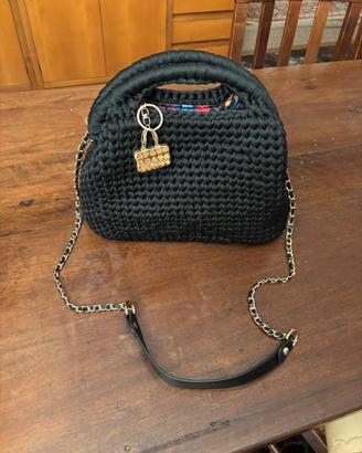 CLUTCH MEDIA FILATO NERO