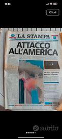 giornale storico La stampa 11 settembre 2001