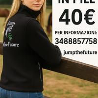 Felpa in pile equitazione da donna