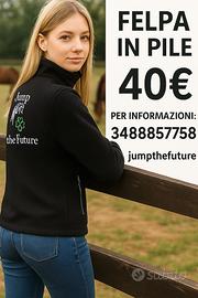 Felpa in pile equitazione da donna