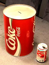 COCA-COLA VINTAGE 80'S MAXI LATTINA SALVADANAIO