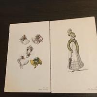 Litografie antiche e un antico sigillo.