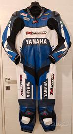 tuta da moto pelle bovina xrace YAMAHA - nuova 50