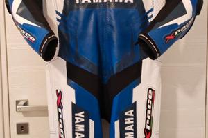 tuta da moto pelle bovina xrace YAMAHA - nuova 50