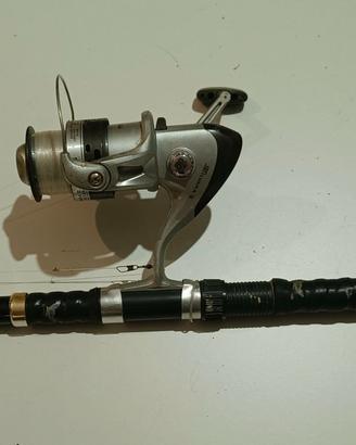 Lotto canne da pesca usate + mulinelli