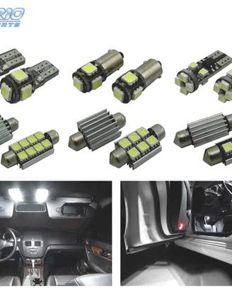 KIT 11 LAMPADE LED INTERNE PER MERCEDES CLASSE C C