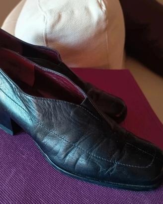 Mocassini tg 36 da donna in vera pelle nera