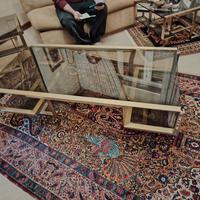 coppia di tavolini da salotto Anni 70