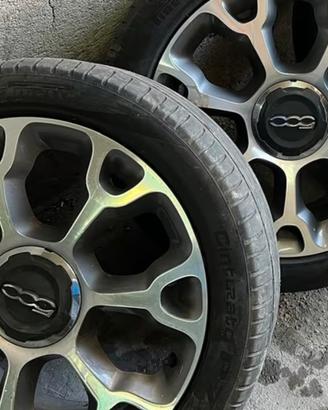  2 cerchi in lega 500L trekking R17 original