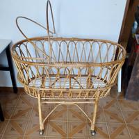culla lettino bambino in bambu' cm 40x56x93