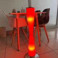 Lampada da terra vetro Murano rossa