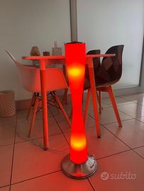 Lampada da terra vetro Murano rossa