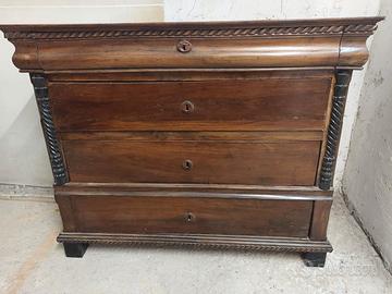 Mobile comò cassettiera antica