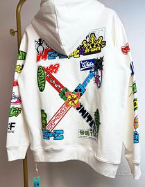 Felpa Off-White Graffiti Bianca