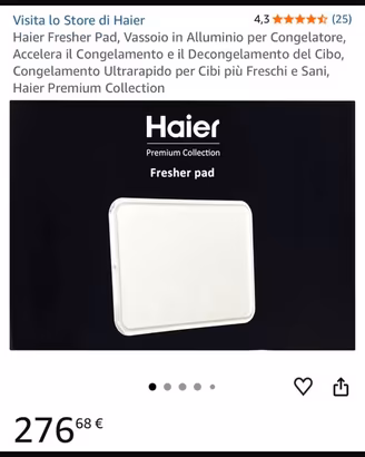 HAIER FRESHER PAD - Vassoio in alluminio