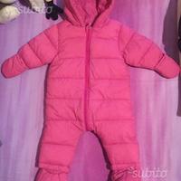 Tuta intera neonata imbottita invernale 6 mesi