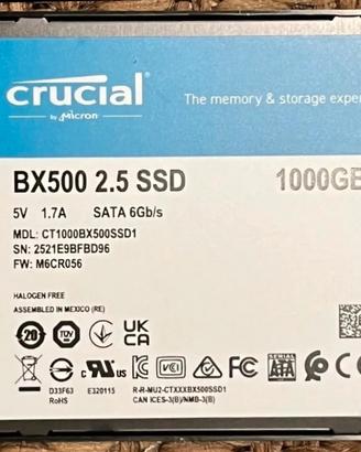 SSD crucial 1tb bx500