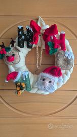 arredamento : ghirlanda fuori porta natalizia 