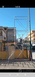 Trabattello alto 7.10 metri stabilizzatori incl.