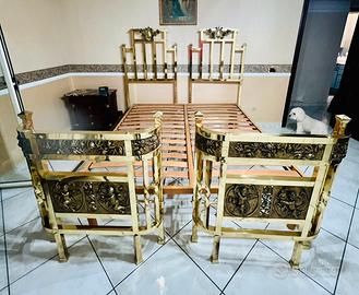 Letto in ottone