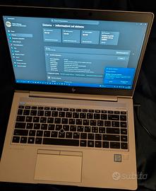 Notebook HP EliteBook 840 G6 PERFETTO ZERO GRAFFI
