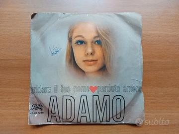 Tre dischi 45 giri in vinile di Adamo