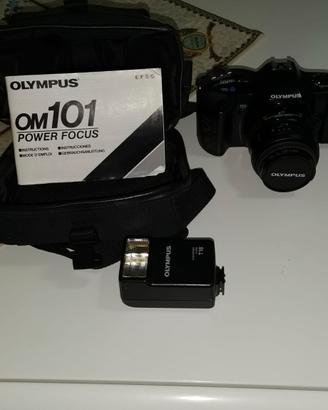 Reflex Olympus Om101 Vintage + Flash + Ottica 70-3