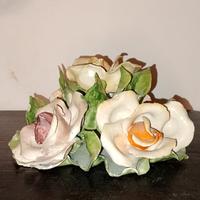 Composizione Ceramica Fiori cm 23 x 23 x H 13