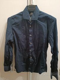 Camicia blu scuro Cotton & Silk m