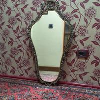 Specchio cornice metallo bronzato 