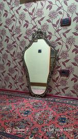 Specchio cornice metallo bronzato 