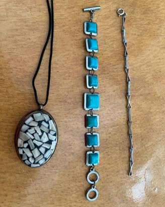 Bigiotteria argento ottone e metallo