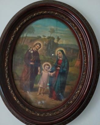 quadro sacra famiglia antico