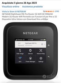 Netgear Nighthawk 5G M6 Pro & Antenna