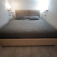Letto matrimoniale con contenitore + materasso